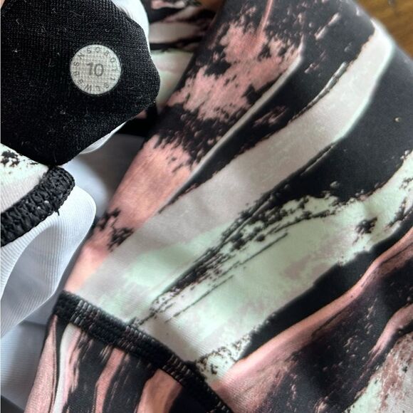 Lululemon Wunder Under High-Rise 7/8 Tight 25" Colour Splash Multi Peach Size 10 - Picture 7 of 9
